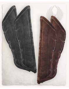 Pulseiras medievais em camurça modelo Leopold