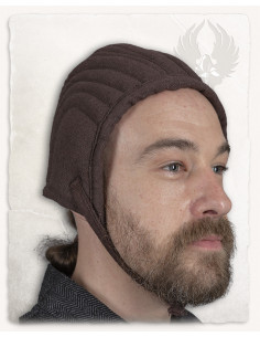 Crepe acolchoado medieval modelo Leopold, preto 2