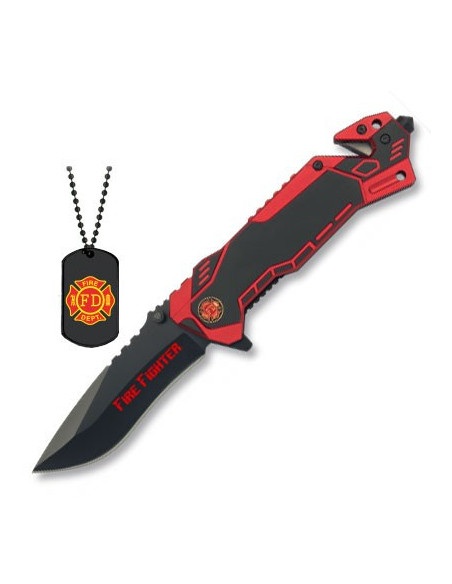 Faca de resgate de bombeiro com...