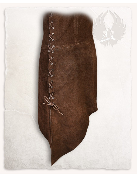 Tabardo de arqueiro em camurça...