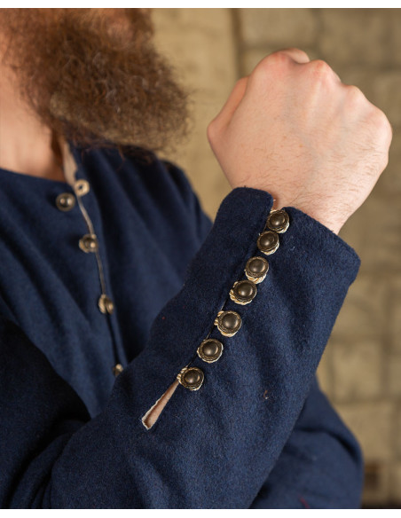 Túnica de lã azul Viking modelo Rafael