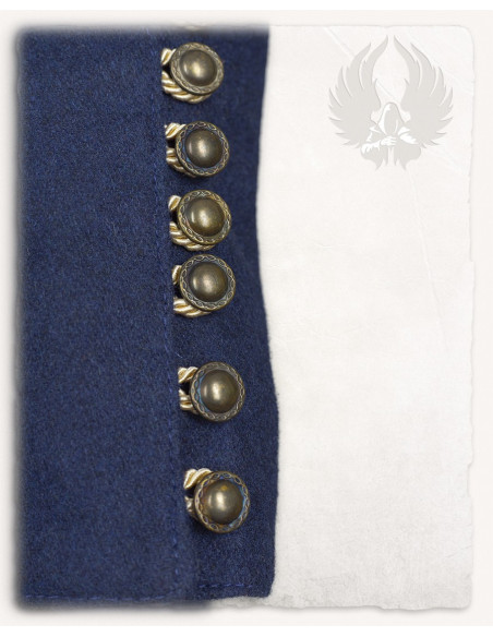 Túnica de lã azul Viking modelo Rafael