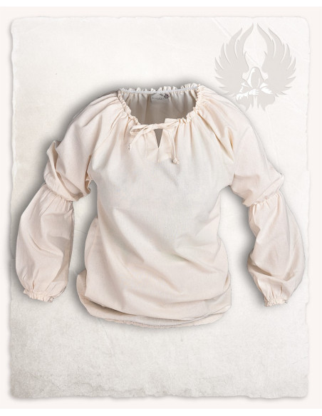 Blusa medieval creme modelo Kara