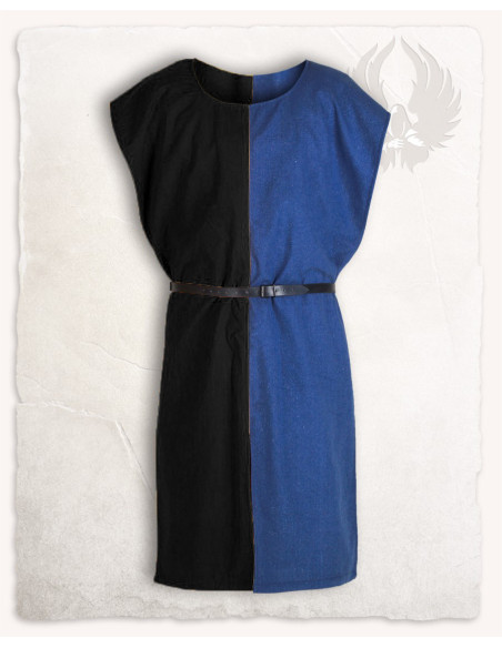 Tabardo bicolor preto-azul, modelo Ignaz