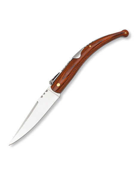 Navalha clássica com tarugo e cabo curvo