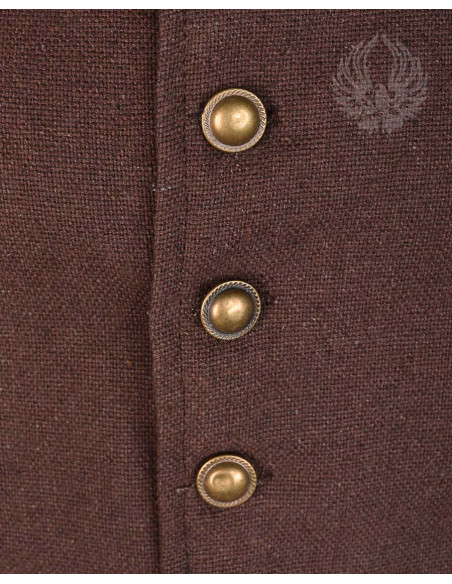 Jaqueta pirata de algodão Peary, marrom