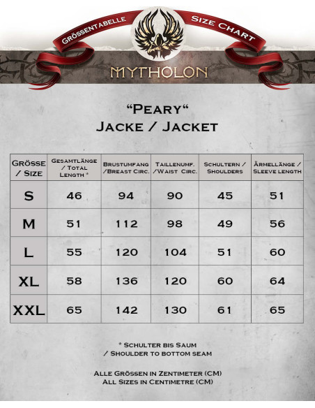 Jaqueta pirata de algodão Peary, marrom