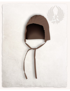 Crepe acolchoado medieval modelo Leopold, marrom