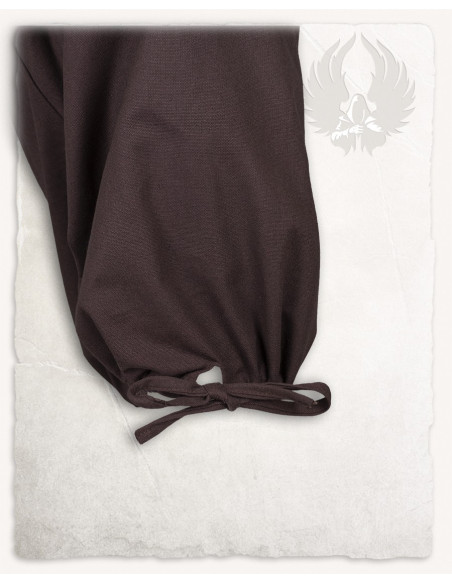 Calça pirata Tilly de algodão, marrom