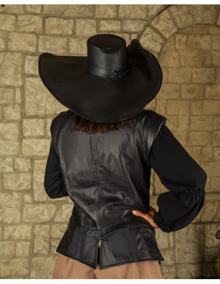 Colete pirata de couro modelo Tilly,...