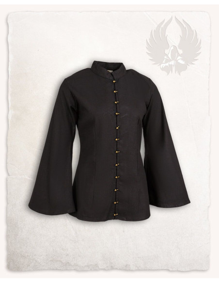 Blusa pirata modelo Kassandra, cor preta