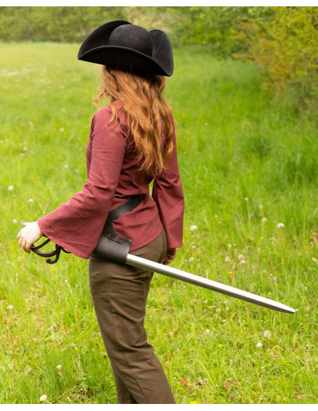 Blusa pirata modelo Kassandra, cor bordô