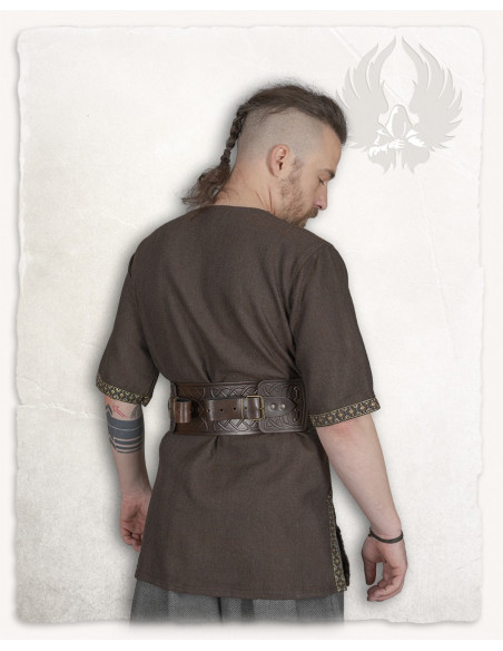 Túnica medieval padrão espinha de...