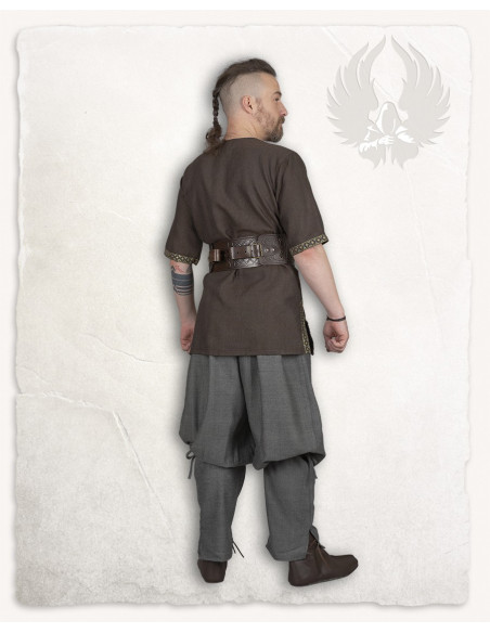 Túnica medieval padrão espinha de...