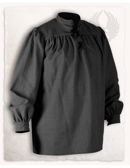 Camisa medieval com laços modelo...