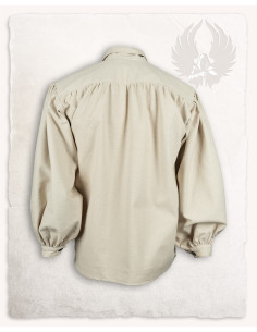 Camisa medieval com laços modelo Jonathan, cor creme 2