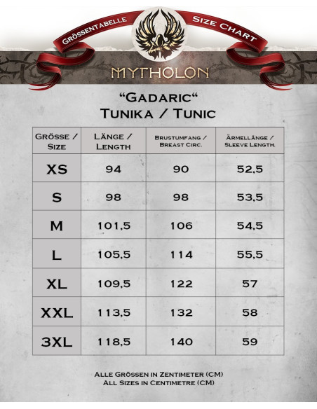 Túnica medieval em algodão preto...