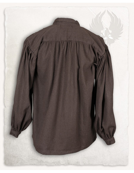 Camisa medieval com laços modelo...