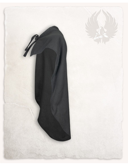 Capa preta de algodão para criança...