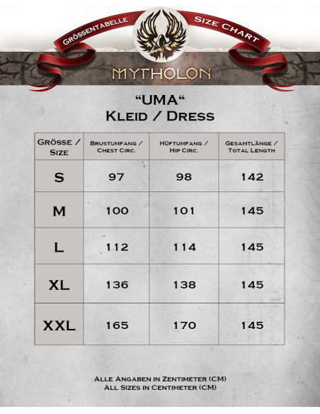 Vestido medieval modelo Uma, cor verde