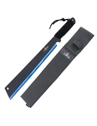 Terceiro facão tático H0067, lâmina azul-preta