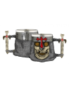 Caneca Caveira Cruz Templária, decorativa (1 unid.)