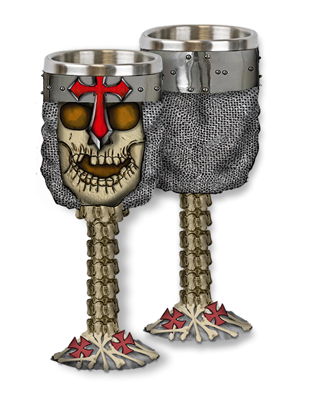 Taça Caveira Cruz Templária,...