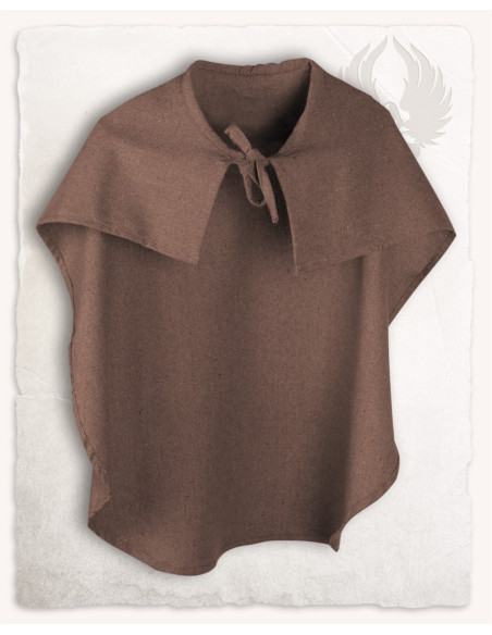 Capa de algodão castanha para criança...