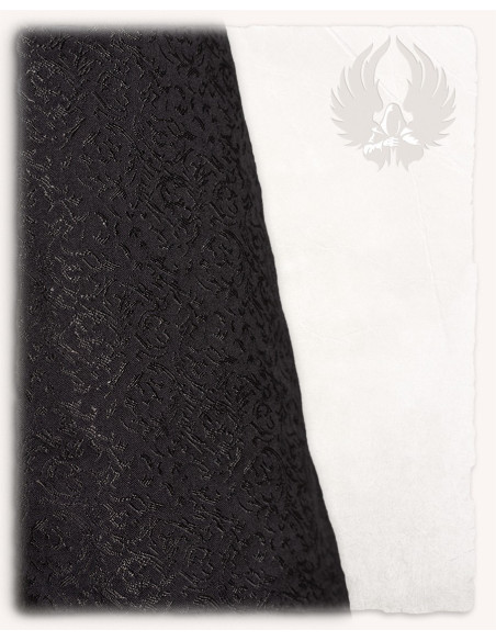 Vestido medieval preto bordô modelo...