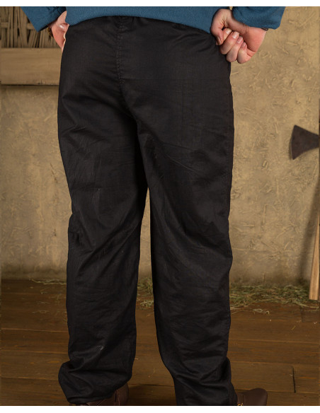 Calça medieval corte reto modelo...