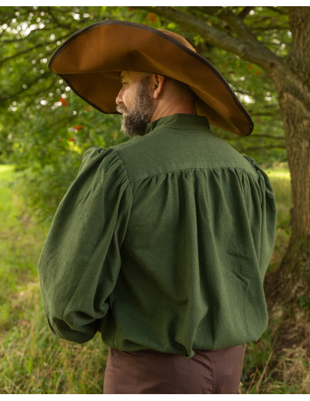 Camisa medieval com laços modelo...