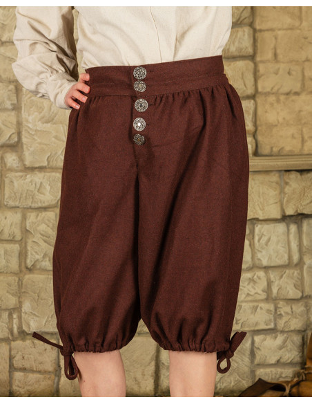 Calça capri de lã Tilly, marrom