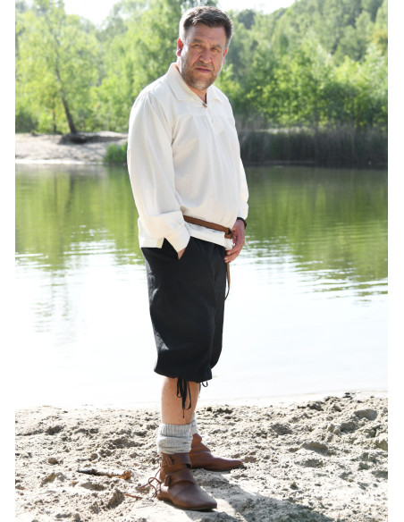 Calça capri com cadarço modelo Jonte,...