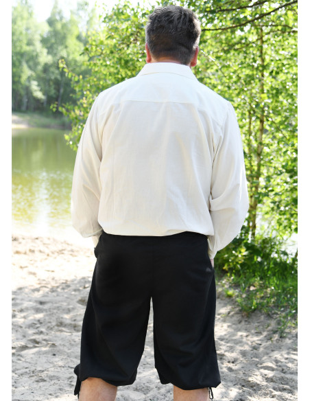 Calça capri com cadarço modelo Jonte,...