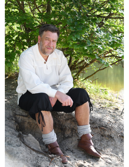 Calça capri com cadarço modelo Jonte,...