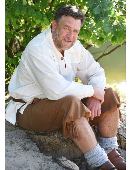 Calça capri com cadarço modelo Jonte,...