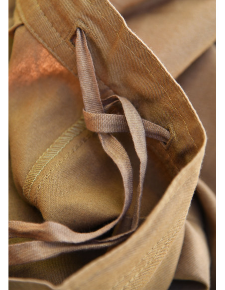 Calça capri com cadarço modelo Jonte,...