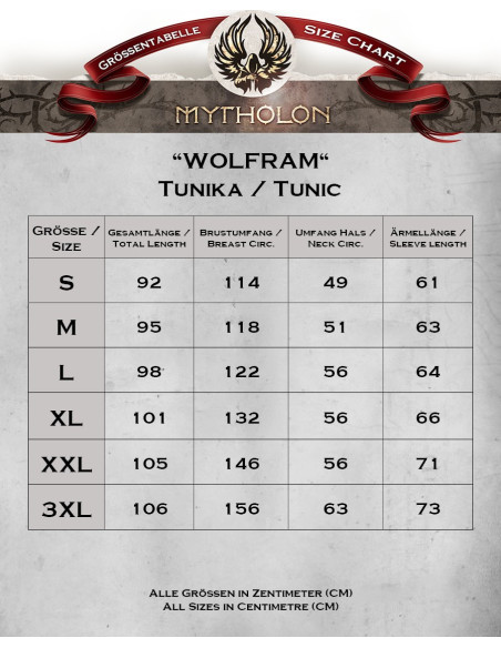 Túnica medieval em algodão creme...