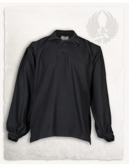Camisa medieval com laços modelo...