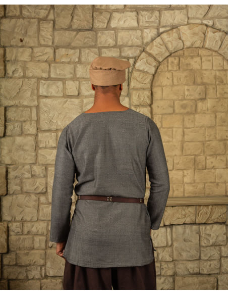 Túnica Viking padrão espinha de peixe...