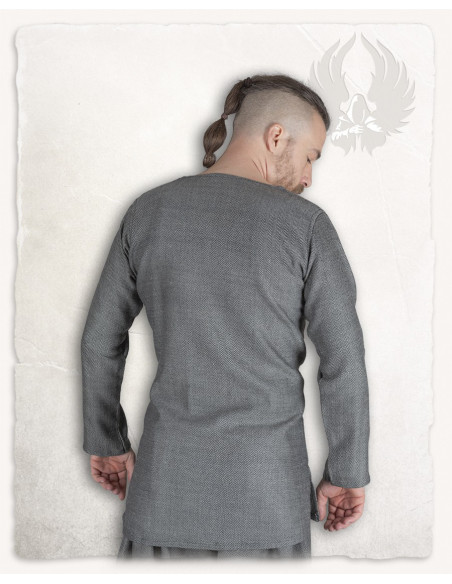 Túnica Viking padrão espinha de peixe...