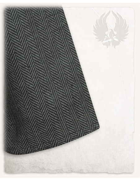 Túnica Viking padrão espinha de peixe...