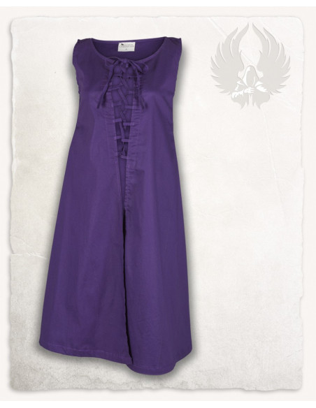 Vestido medieval roxo modelo Leandra