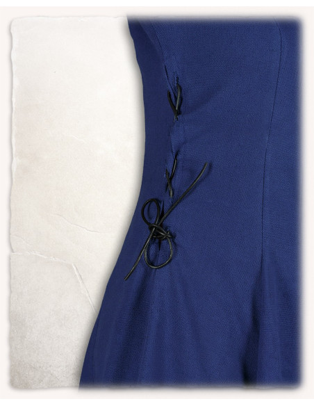 Vestido medieval em algodão premium...