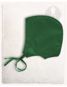 Modelo medieval de cor verde crespina Lisbeth