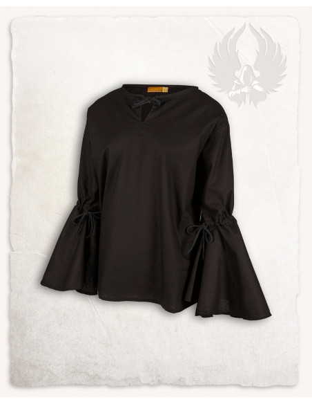 Blusa medieval mulher Felice - cor preta