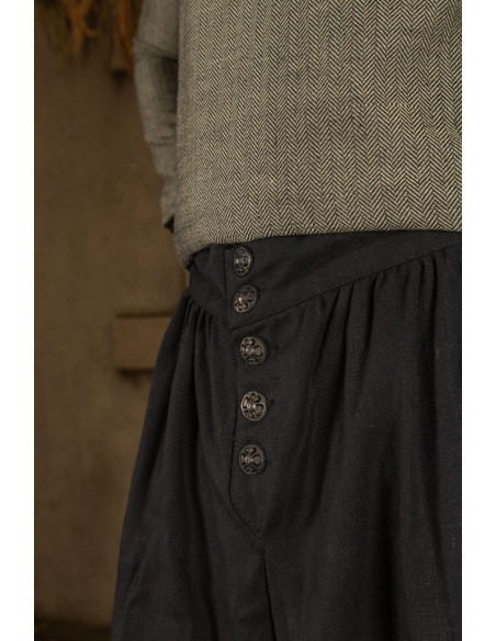 Calças largas modelo Ataman - preta