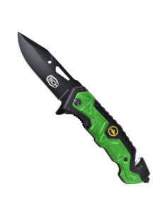 Faca de resgate SCK verde militar (comprimento 20,3 cm.)