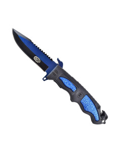 Faca de resgate SCK azul (comprimento 22,3 cm.)