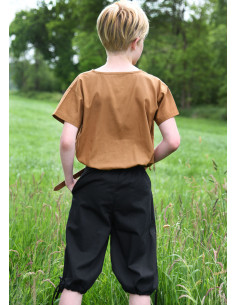 Calça capri com atacadores modelo Jonte para menino, preta 2